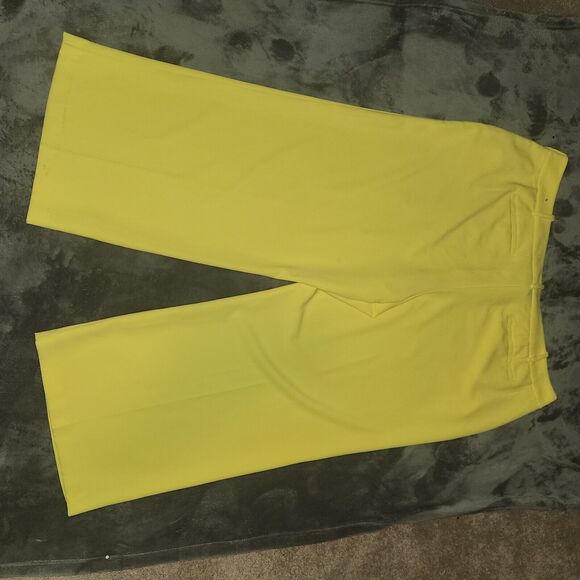 Lane Bryant Zippered Yellow Dress Pants - Size 28 Regular Plus-size - Picture 4 of 7